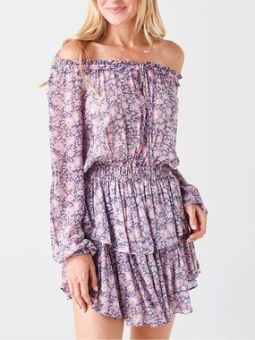 LoveShackFancy | Dresses | Loveshackfancy Rialto Floral Chiffon Maxi Dress  Candy Sparkle | Poshmark